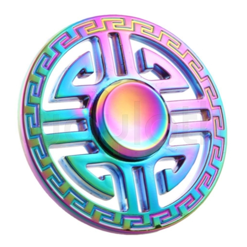 Finger Spinner Blume Rainbow  metall